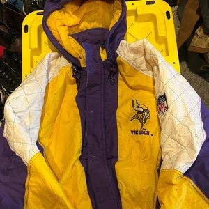 Minnesota Vikings Windbreaker Vintage Jacket Size Large